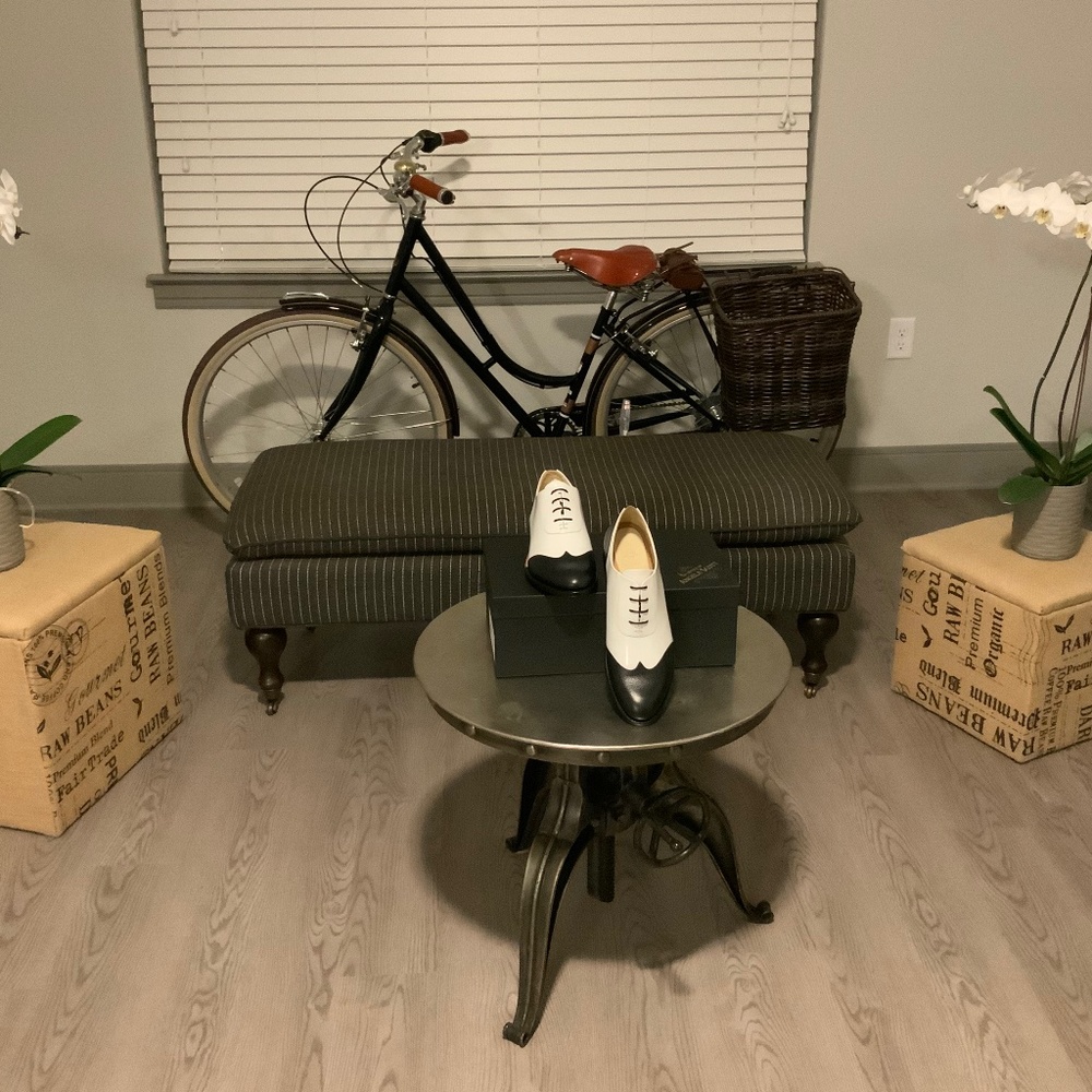 The Office of Angela Scott Wingtip Oxfords